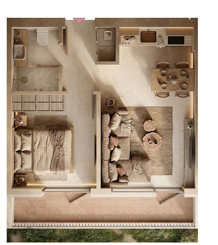 One bedroom [1+1] F103 — Marea Coast Ostro
